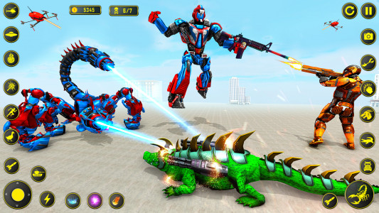 اسکرین شات برنامه Scorpion Robot Car: Robot Game 8