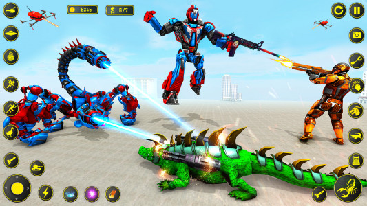 اسکرین شات 8 برنامه Scorpion Robot Car: Robot Game
