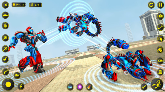 اسکرین شات 5 برنامه Scorpion Robot Car: Robot Game