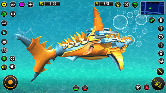 اسکرین شات بازی Shark Robot Car Game 3d 3