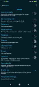اسکرین شات برنامه MizuDroid SIP VOIP Softphone 4