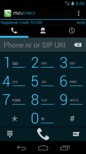 اسکرین شات 3 برنامه MizuDroid SIP VOIP Softphone