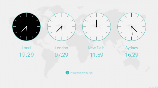 اسکرین شات برنامه World Clock 2