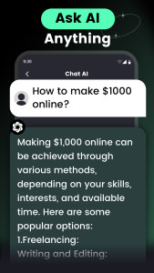 اسکرین شات 2 برنامه AI Chat・Ask Chatbot Assistant