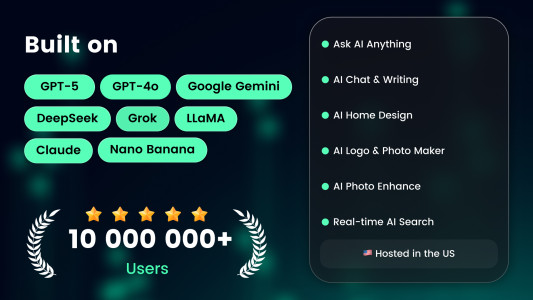 اسکرین شات 1 برنامه AI Chat・Ask Chatbot Assistant