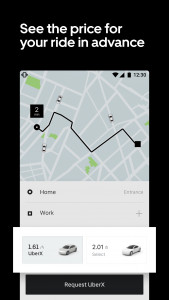 اسکرین شات برنامه Uber AZ — request taxi 2