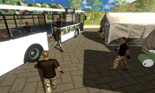اسکرین شات بازی Army Bus Driving Simulator 1
