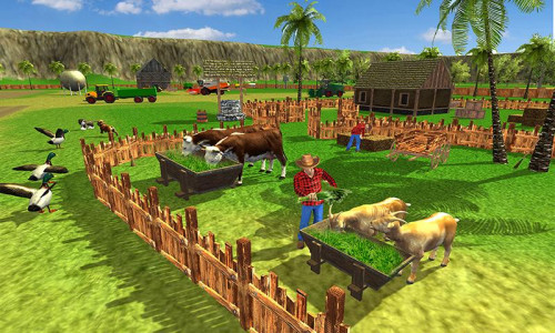 اسکرین شات بازی Cow Dairy Farm Milk Transport 1