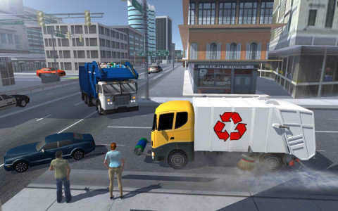 اسکرین شات بازی Road Garbage Dump Truck Driver 6