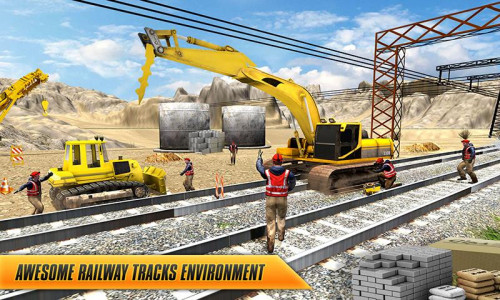 اسکرین شات برنامه Train Tunnel Construction Game 2