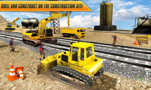 اسکرین شات برنامه Train Tunnel Construction Game 3