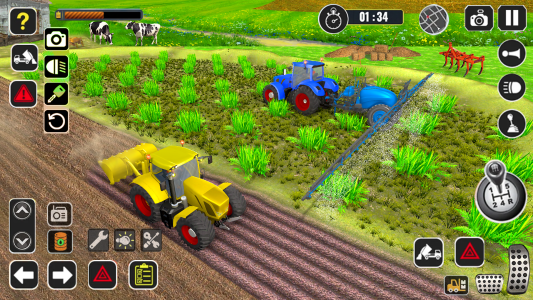 اسکرین شات 2 بازی Tractor Farming Game Harvester