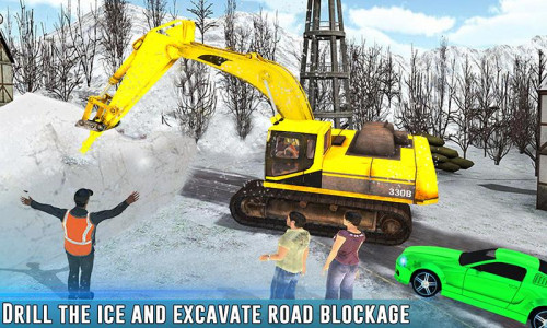 اسکرین شات بازی Grand Snow Excavator Sim truck 3