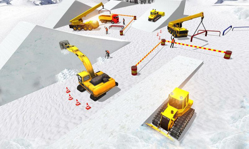 اسکرین شات بازی Snow Park Downhill Bulldozer C 4