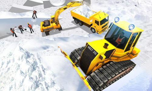 اسکرین شات بازی Snow Park Downhill Bulldozer C 1