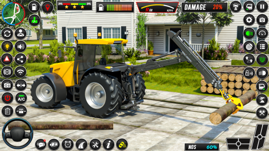 اسکرین شات بازی Indian Tractor Games Simulator 3