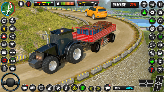 اسکرین شات بازی Indian Tractor Games Simulator 3