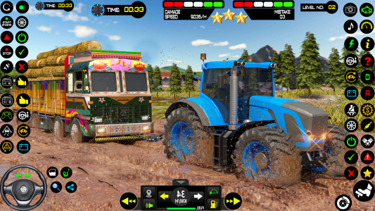 اسکرین شات بازی Indian Tractor Games Simulator 3