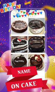 اسکرین شات برنامه Happy Birthday Photo frame with Name Photo on Cake 5