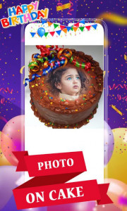 اسکرین شات برنامه Happy Birthday Photo frame with Name Photo on Cake 6