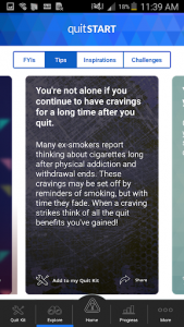 اسکرین شات برنامه quitSTART - Quit Smoking 3