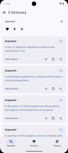 اسکرین شات 1 برنامه English Dictionary - Offline