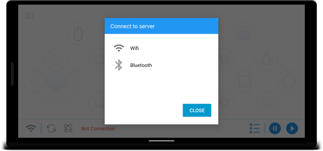 اسکرین شات 2 برنامه Mobile Gamepad