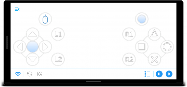 اسکرین شات 1 برنامه Mobile Gamepad