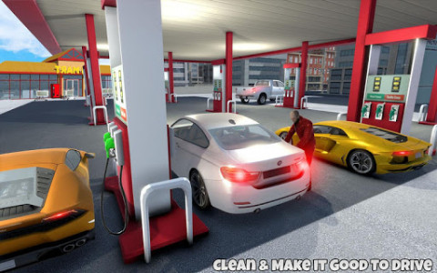 اسکرین شات بازی Real Car Wash Job: Gas Station Car Parking Games 2