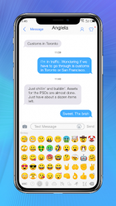 اسکرین شات برنامه Messaging+ OS11 Cute Emoji 3