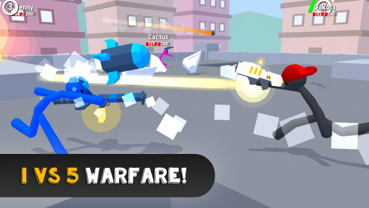 اسکرین شات بازی Stickgrounds.io: Stickman Wars 2