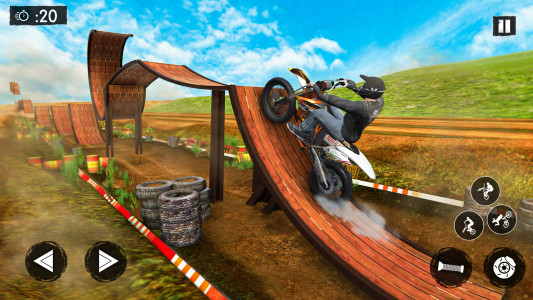 اسکرین شات بازی Bike Stunt Motocros Race Track 1