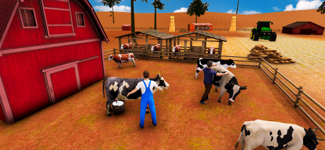 اسکرین شات بازی Cow Farm Factory Simulator 1