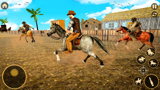 اسکرین شات بازی Cowboy Horse Rider Racing 3D 4