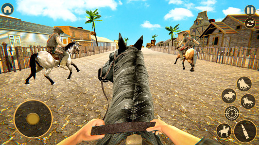 اسکرین شات بازی Cowboy Horse Rider Racing 3D 1