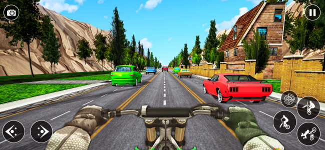 اسکرین شات 1 بازی Crazy Traffic Bicycle Rider 3D