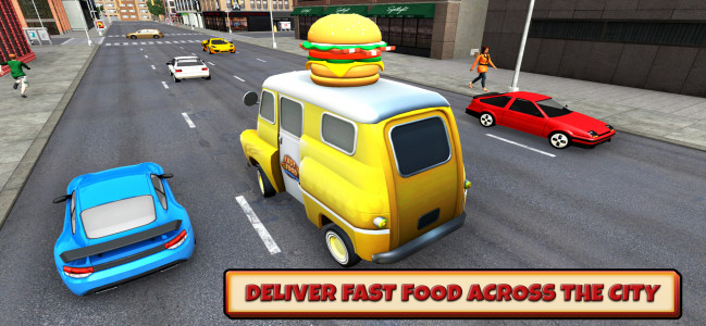 اسکرین شات 5 بازی Fast Food Delivery Bike Game