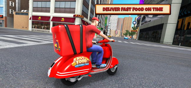 اسکرین شات بازی Fast Food Delivery Bike Game 3