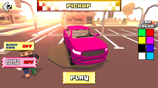 اسکرین شات 3 بازی Blocky Car Racer - racing game
