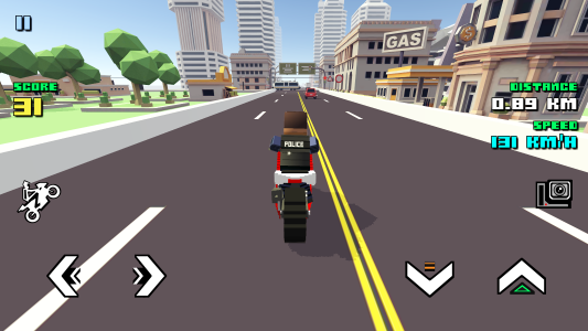 اسکرین شات بازی Blocky Moto Racing: Bike Rider 1