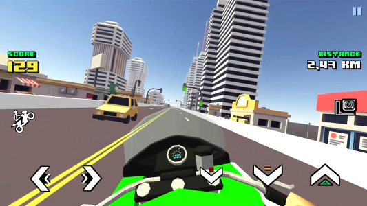 اسکرین شات 5 بازی Blocky Moto Racing: Bike Rider
