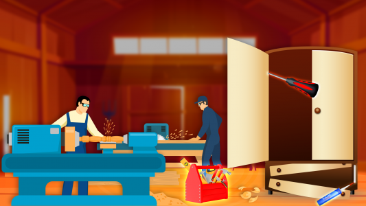 اسکرین شات بازی Furniture Maker Factory Game 4