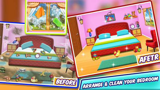 اسکرین شات بازی Girl Family House Cleaning 3