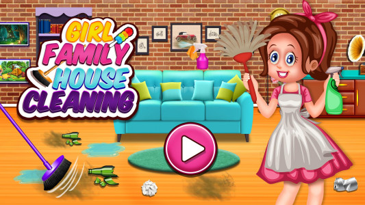 اسکرین شات بازی Girl Family House Cleaning 1