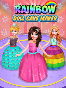 اسکرین شات بازی Doll Cake Maker: Baking Games 4