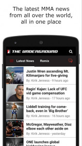 اسکرین شات برنامه MMA Underground 1