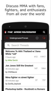 اسکرین شات برنامه MMA Underground 5