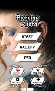 اسکرین شات 1 برنامه Piercing Photo Editor
