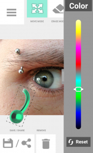 اسکرین شات 5 برنامه Piercing Photo Editor