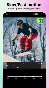اسکرین شات برنامه Slow Motion Video FX-camera 3